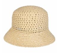 Seeberger Uni Crochet Strohhut Sommerhut Sonnenhut Gartenhut Strandhut Häkelhut Damen - Frühling-Sommer Frühjahr Sommer - One Size Natur