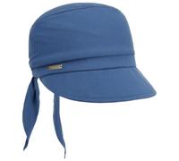 Seeberger Uni Jersey Bandana Cap Damencap Sonnenvisor Damen - mit Schirm Frühling-Sommer Sommer - One Size blau