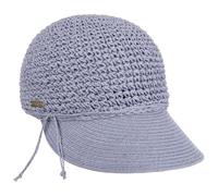 Seeberger Uni Rollable Crochet Cap Damencap Sommercap Sonnencap Sonnenvisor Strohcap Strandcap Damen - mit Schirm Sommer Frühling-Sommer - One Size lila