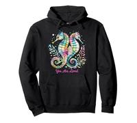 Seepferdchen-Druck, Aquatic Pullover Hoodie