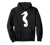 Seepferdchen-Silhouette, Name That Tier, niedliche Baby-Seepferde Pullover Hoodie