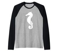 Seepferdchen-Silhouette, Name That Tier, niedliche Baby-Seepferde Raglan