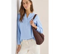 Langarmbluse CECIL, Damen, Gr. XL (44), blau (cloud blau), Web, 75% Baumwolle, 25% Modal, unifarben, normal normal, Rundhals, Bündchen, Blusen, im soften Baumwoll-Mix (23973933-XL) cloud blau