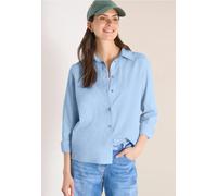 Hemdbluse CECIL, Damen, Gr. L (42), light sky blau, Web, 75% Baumwolle, 25% Modal, unifarben, klassisch normal, Bündchen, Blusen Hemdbluse, in Blusen-Optik (14188305-L) light sky blau