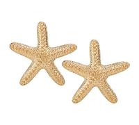Seestern-Ohrringe für Damen, 2,8cm Seestern-Ohrstecker Boho-Ozean-Ohrringe Seestern-Statement-Ohrstecker für Damen Geschenk Sommer Strand Ozean Trendig Schmuck (Gold)