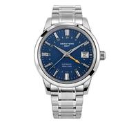 Seestern S446 GMT Automatik Stahl Blau Datumsanzeige Saphir Herrenuhr, Armband