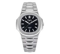 Seestern S466 Automatik Schwarz Datum Saphir Herrenuhr