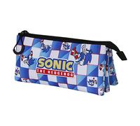 Karactermania Dreifach-Federmäppchen Sega-Sonic Blue Lay-FAN 2.0 Blau