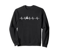Segeln Segelboot Sail Herzschlag Herzlinie Skipper Sweatshirt