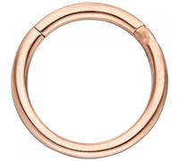 Segmentring Edelstahl rotgold farben Klick-System Scharnier Ringstärke 1,2 mm