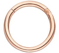 Segmentring Edelstahl rotgold farben Klick-System Scharnier Ringstärke 1,2 mm