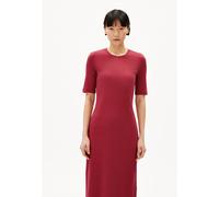 SEHAARAA | Ripp-Jerseykleid aus Bio-Baumwoll Mix - rot (L)