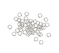 Sehoangd 50 PCs Geteilte Ringe kleine Schlüsselringe Bulk Schlüsselbundringe für die Schlüsselorganisation DIY Crafts Keyrings 9mm Schlüsselring