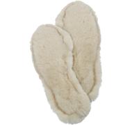 sehr dicke Sohle aus echtem Mimosa gegerbtem Lammfell Leder beige, 40