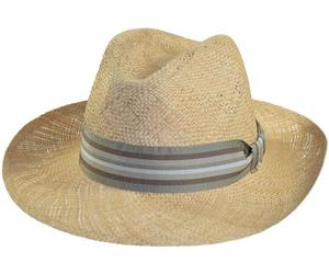 Sehr leichter Strohhut Bogart Form natur, 59