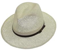 Sehr leichter Strohhut in 3 Farben natur, 57