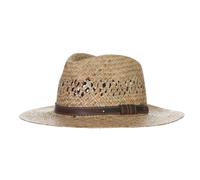 Sehr leichter Strohhut mit braunem Band natur, 59
