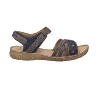 Sandale JOSEF SEIBEL "Ivy 08, indigo-kombi", Damen, Gr. 40, blau (indigo, kombi), Obermaterial: 100% Rindsleder Leather cow., Schuhe Sandale (87182901-40) indigo, kombi