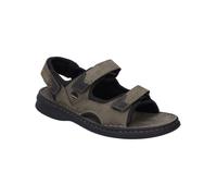 Josef Seibel Sandale Franklyn 10236 Herren Leder Riemchensandale Asphalt/Kombi Braun Gr. 45