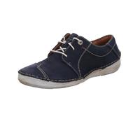 Josef Seibel Damen Sneaker Fergey 20,Weite G (Normal),Wechselfußbett,Halbschuhe,Freizeitschuhe,Schnuerschuhe,Ocean-Kombi,38 EU