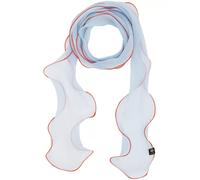 fraas - Seide Schal Transparenter Twilly Seidenschal mit Saum in Kontrastfarbe zen blue - Gr. - OS