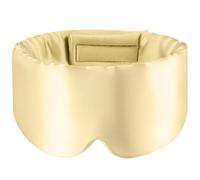 Seiden-Augenmaske 2 Stück Schlafmaske aus Maulbeerseide for Damen und Herren, Augenabdeckung Seide, weiche mit verstellbarem Band, Schlafhilfe FüR Schlaf(Beige)