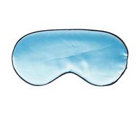 Seiden-Augenmaske 3 stücke 3D Seide Schlaf Maske Auge Hilfe Schlafen Augen Eyeshade Abdeckung Schatten Augenklappe Weiche Tragbare Augenbinde Reise FüR Schlaf(Light Blue)