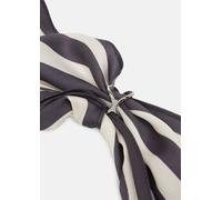 Seiden-Mix-Tuch mit Schmuckring blau|beige ONESIZE