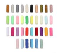 Seiden-Nähgarn-Set, 36 Farben, Polyester-Nähgarne mit bunten sortierten Spulen in Organizer-Box für Bastelarbeiten, Stickereien und Schneiderprojekte