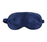 Seiden Schlafmaske 19 Momme, Blaue Augenmaske zum Schlafen | Verstellbares Gummiband, Erhöhter Nasensteg, für Reisen, Nickerchen und Nacht