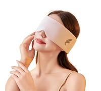 Seiden-Schlafmaske, Augenklappe, blockierend, leicht, Augenmaske, Augenmaske, weich gepolstert, Slaapmasker, Reise-Schlafhilfe zum Schlafen, Rosa