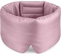 Seiden Schlafmaske aus 100% 6A Maulbeerseide - Verdunkelnde Augenmaske mit Nasenflügel-Design & verstellbarem Klettband, perfekt für Damen, Herren, Seitenlage, Reise & zu Hause