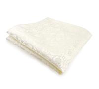 Seideneinstecktuch in beige creme perlmutt gemustert - Einstecktuch Seide Gr. 25x25 cm