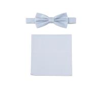 Seidenfalter Set Fliege + Tuch Micro - Hellblau