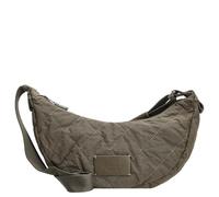 Seidenfelt Damen Halfmoon Crossbag Umhängetasche Schultertasche HETTA Khaki Grün Baumwolle Karostepp, Größe:-, Farbauswahl:grün