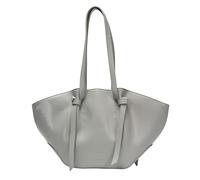 SEIDENFELT Damen Midi-Shopper RYD - Elegante Trapez Handtasche mit Knoten-Details - Hochwertiges Kunstleder seidenmatt - Schultertasche mit Reißverschluss