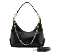 Seidenfelt Schultertasche Huuvari 25 cm Schwarz