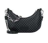 Seidenfelt Jomala Schultertasche 25 cm black with tiny rivets (TAS025360)