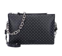 Seidenfelt Jomala Schultertasche 28 cm black with tiny rivets (TAS025359)