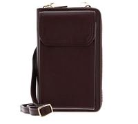 SEIDENFELT MANUFAKTUR Calla Phone Wallet Oxblood/Gold