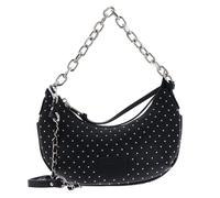 Seidenfelt Jomala Schultertasche 25 cm black with tiny rivets (TAS025360)