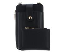 SEIDENFELT MANUFAKTUR Medja Cellphone Bag Structure Black / Gold