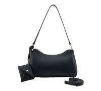 Seidenfelt Schultertasche Meloy 30 cm Schwarz