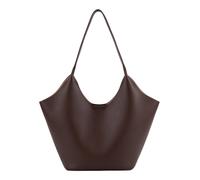 SEIDENFELT MANUFAKTUR Nelma Tulip Shopper Dark Brown