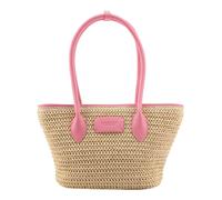 Seidenfelt Savonlinna Tulip - Shopper 33.5 cm (natural straw with pink)