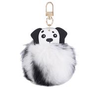 Seidenfelt Manufaktur Schlüsselanhänger My Furry Dalmatian black & white/gold