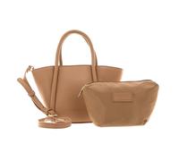 SEIDENFELT MANUFAKTUR Umhängetasche Lyngby Mini Shopper Cookie Dough/Gold beige