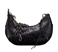 Seidenfelt Umhängetasche Vejen Halfmoon Pochette Glossy Black