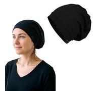 Seidenhaube zum Schlafen - Verstellbarer Bonnet Seide Haarwickel aus hochwertigem Satin, Slouchy-Beanie für lockiges Haar, Zöpfe und tägliche Nutzung, schützt vor Frizz, Verfilzungen und Spliss, komfo