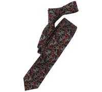 Seidenkrawatte - florales Muster - rot Venti